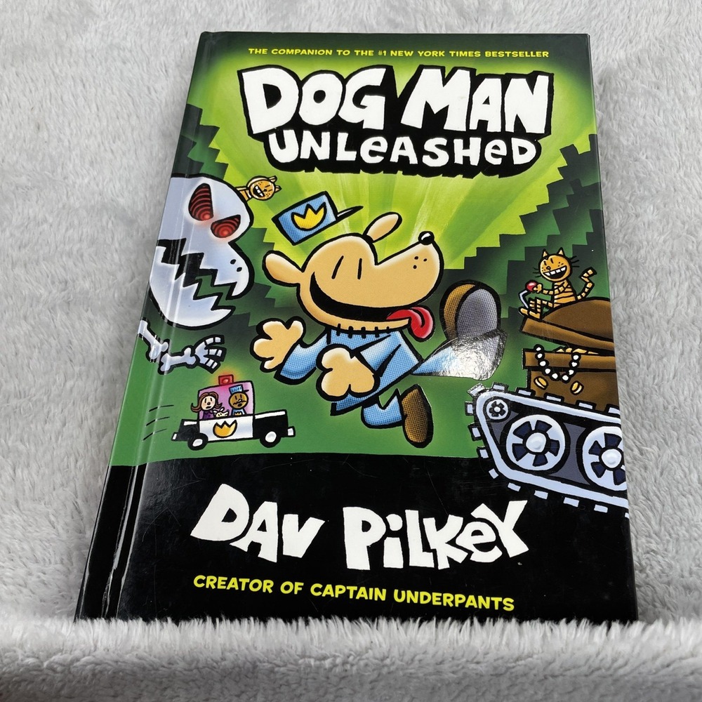 Dog Man Unleashed Book 2 Dav Pilkey Hardcover Graphic Novel Kids Comic Humor
